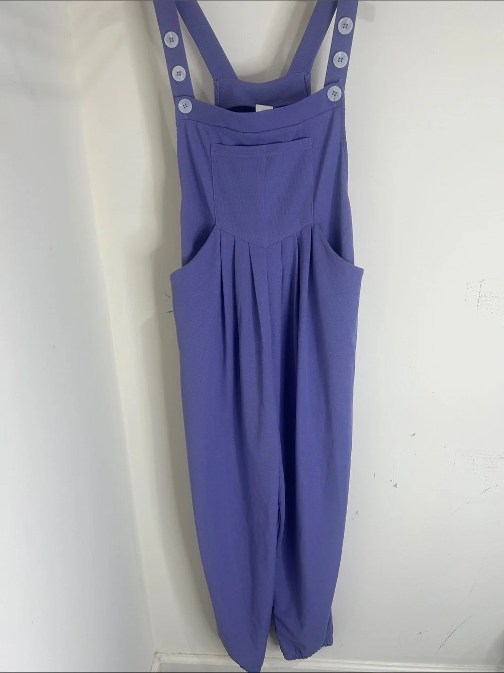 HALARA Pockets Waffle Casual Jogger Overalls Mellow Purple Size Small - Picture 16 of 16